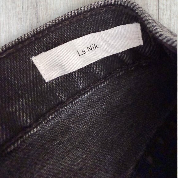 FRAME Le Nik Skinny Jeans Black Wash Lucky Mid Rise Stretch Denim Women 28 - Picture 5 of 8